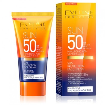 EVELINE SUN SPF50 krema za lice, 50ml EVELINE SUN SPF50 krema za lice, 50ml