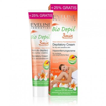 EVELINE BIO DEPIL 3MIN MANGO krema za depilaciju, 125ml EVELINE BIO DEPIL 3MIN MANGO krema za depilaciju, 125ml