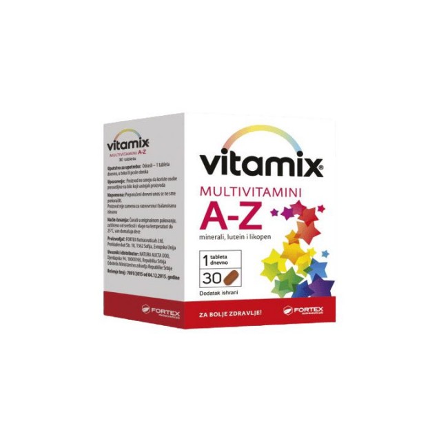 VITAMIX MULTIVITAMINI A-Z tablete, 30kom VITAMIX MULTIVITAMINI A-Z tablete, 30kom