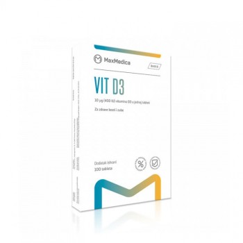 MAXMEDICA VIT D3 tablete, 100kom MAXMEDICA VIT D3 tablete, 100kom