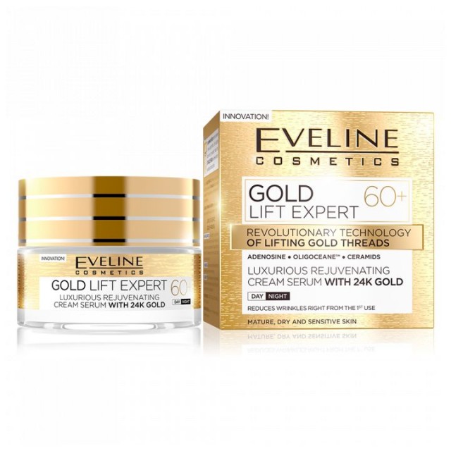 EVELINE GOLD LIFT EXPERT 60+ krema, 50ml EVELINE GOLD LIFT EXPERT 60+ krema, 50ml