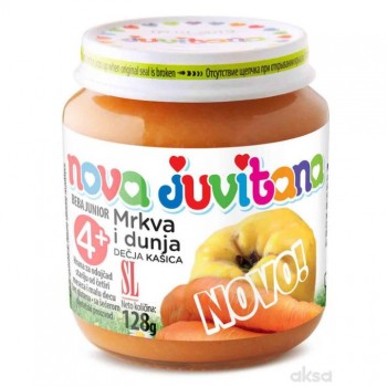 JUVITANA KAŠICA MRKVA I DUNJA 128g