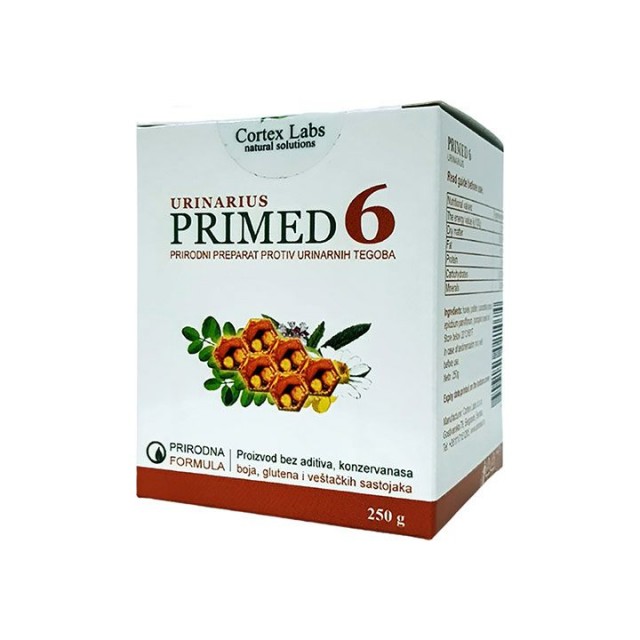 PRIMED 6 preparat protiv urinarnih tegoba, 250g PRIMED 6 preparat protiv urinarnih tegoba, 250g