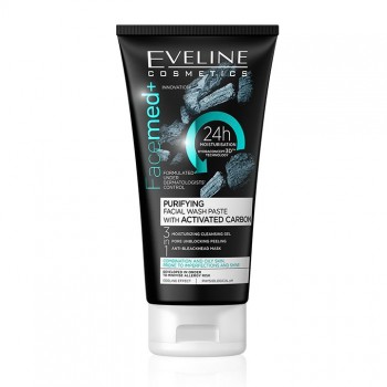 EVELINE FACEMED ACTIVATED CARBON pasta za lice, 150ml EVELINE FACEMED ACTIVATED CARBON pasta za lice, 150ml