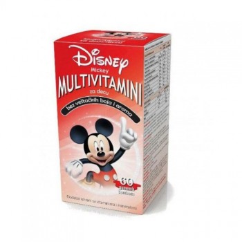 DISNEY MICKEY MULTIVITAMINI gumene bombone, 60kom DISNEY MICKEY MULTIVITAMINI gumene bombone, 60kom