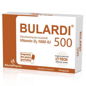 BULARDI 500mg + vitamin D3 1000IU kapsule, 10kom BULARDI 500mg + vitamin D3 1000IU kapsule, 10kom