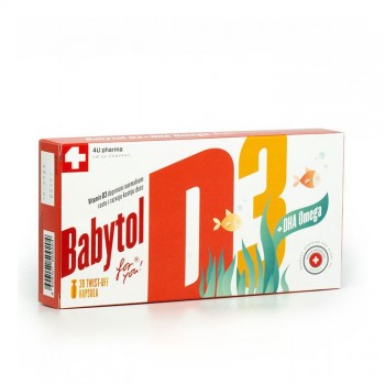 BABYTOL D3 + OMEGA kapsule, 30kom BABYTOL D3 + OMEGA kapsule, 30kom