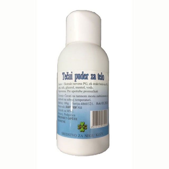 TEČNI PUDER ZA TELO SA MENTOLOM, 100g TEČNI PUDER ZA TELO SA MENTOLOM, 100g