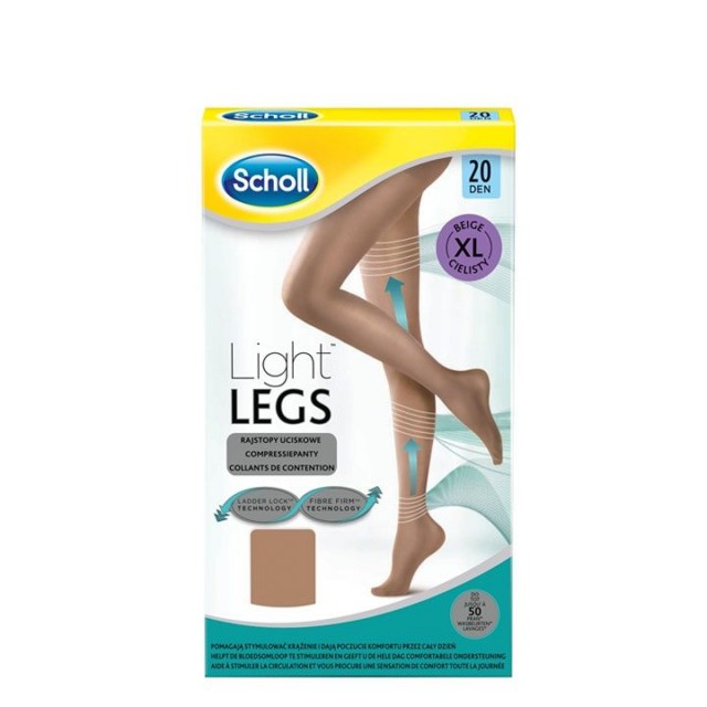 SCHOLL LIGHT LEGS 20DEN bež čarape, veličina XL SCHOLL LIGHT LEGS 20DEN bež čarape, veličina XL