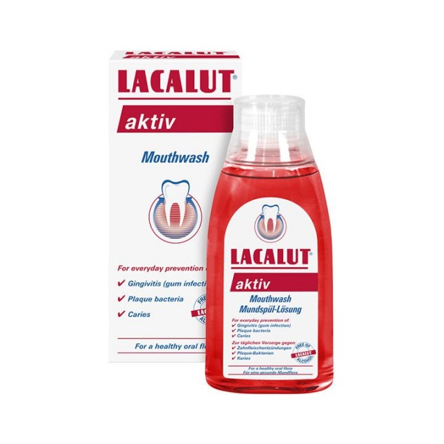 LACALUT AKTIV pasta za zube, 75ml + rastvor za negu usne duplje, 50ml