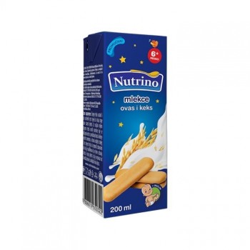 NUTRINO MLEKCE OVAS I KEKS mleko, 200ml
