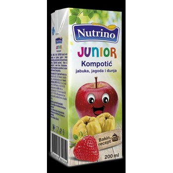 NUTRINO kompot jabuka, jagoda i dunja 200ml