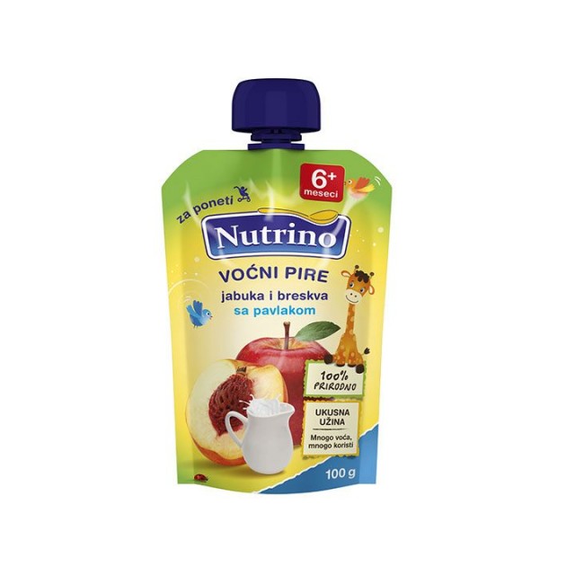 NUTRINO JABUKA I BRESKVA sa pavlakom, 100g NUTRINO JABUKA I BRESKVA sa pavlakom, 100g