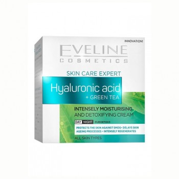 EVELINE HYALURONIC ACID + GREEN TEA krema, 50ml EVELINE HYALURONIC ACID + GREEN TEA krema, 50ml