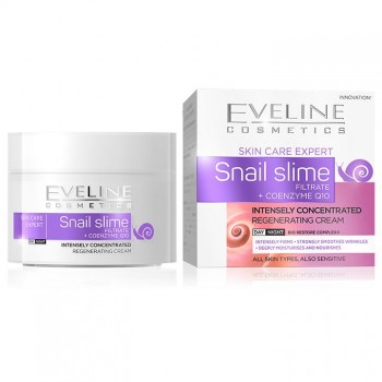 EVELINE SNAIL SLIME + COENZYME Q10 krema, 50ml EVELINE SNAIL SLIME + COENZYME Q10 krema, 50ml