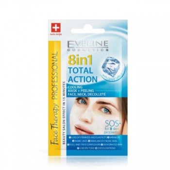 EVELINE 8u1 TOTAL ACTION maska i piling za lice EVELINE 8u1 TOTAL ACTION maska i piling za lice
