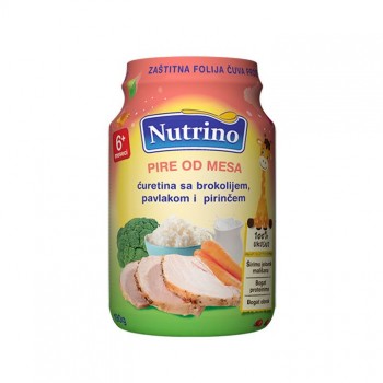 NUTRINO ĆURETINA + BROKOLI+ PIRINAČ + PAVLAKA pire, 190g