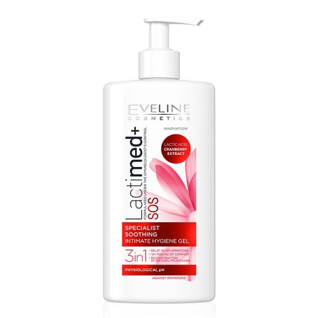 EVELINE LACTIMED+ SOS 3u1 intimni gel, 250ml
