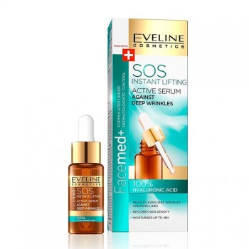 EVELINE FACEMED SOS INSTANT LIFTING serum protiv dubokih bora, 18ml EVELINE FACEMED SOS INSTANT LIFTING serum protiv dubokih bora, 18ml
