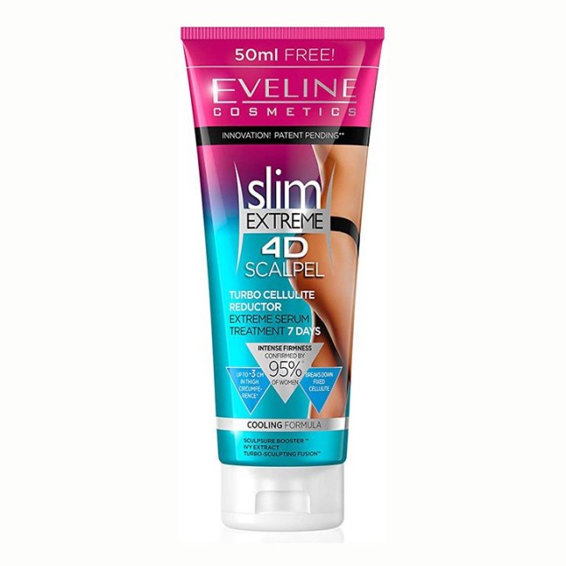 EVELINE SLIM EXTREME 4D SCALPEL TURBO anticelulit krema, 250ml EVELINE SLIM EXTREME 4D SCALPEL TURBO anticelulit krema, 250ml