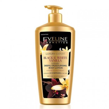 EVELINE BLACK & WHITE VANILLA mleko za telo, 350ml  EVELINE BLACK & WHITE VANILLA mleko za telo, 350ml