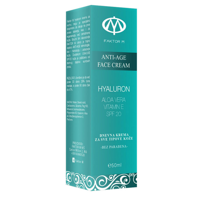 FAKTOR M HYALURON dnevna krema, 50ml FAKTOR M HYALURON dnevna krema, 50ml