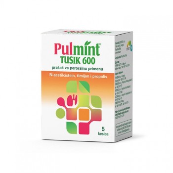 PULMINT TUSIK 600mg kesice, 5kom PULMINT TUSIK 600mg kesice, 5kom