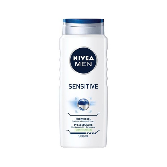 NIVEA MEN SENSITIVE WHITE gel za tuširanje, 500ml NIVEA MEN SENSITIVE WHITE gel za tuširanje, 500ml