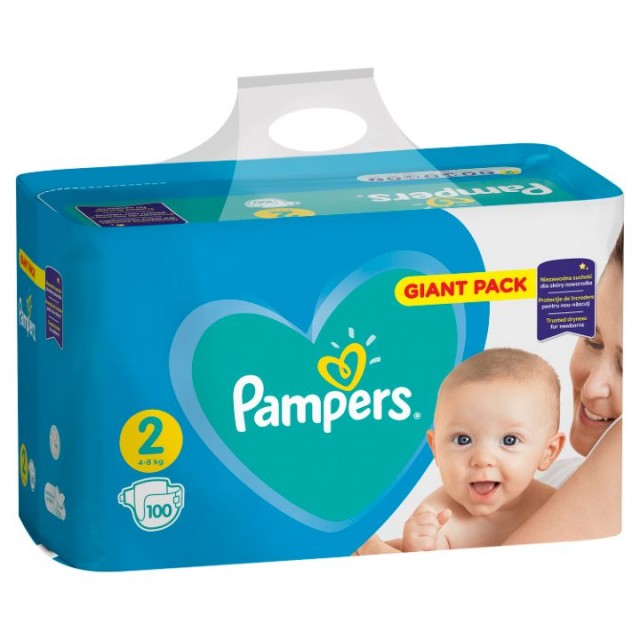 PAMPERS 2 pelene 4-8kg 100 komada PAMPERS 2 pelene 4-8kg 100 komada