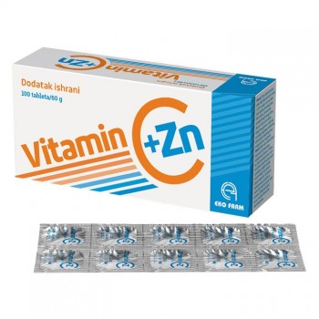 VITAMIN C + CINK tablete, 100kom VITAMIN C + CINK tablete, 100kom