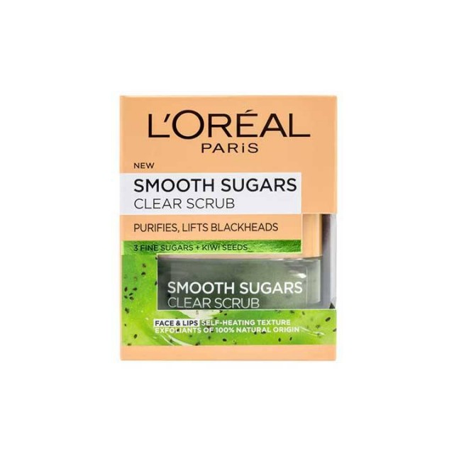 LOREAL SMOOTH SUGARS piling za lice, 50ml