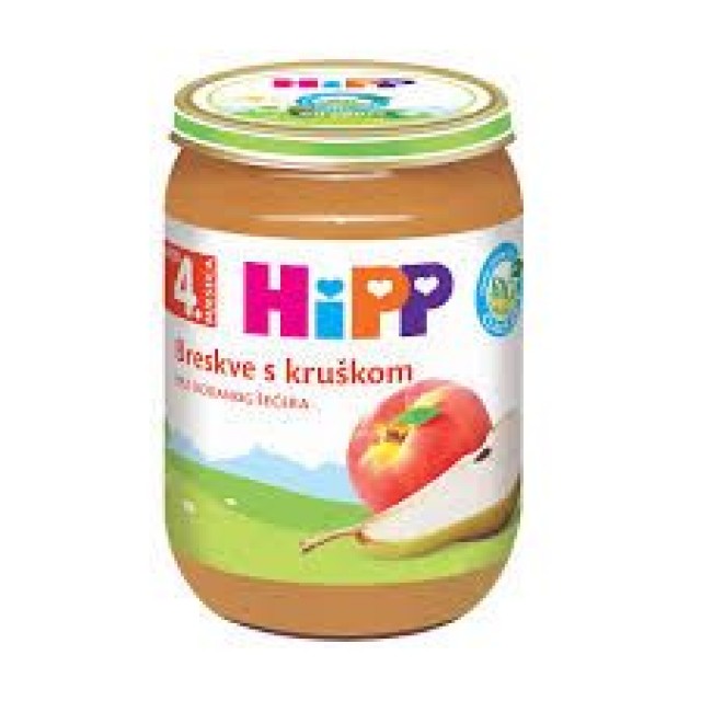 HIPP KAŠICA BRESKVA SA KRUŠKOM 190g