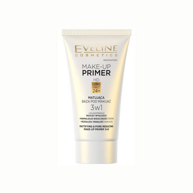 EVELINE MAKE-UP HD 3IN1 matirajuća podloga za šminku, 30ml EVELINE MAKE-UP HD 3IN1 matirajuća podloga za šminku, 30ml