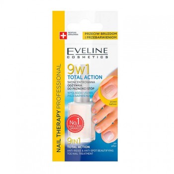 EVELINE 9u1 TOTAL ACTION lak za nokte na nogama, 12ml EVELINE 9u1 TOTAL ACTION lak za nokte na nogama, 12ml