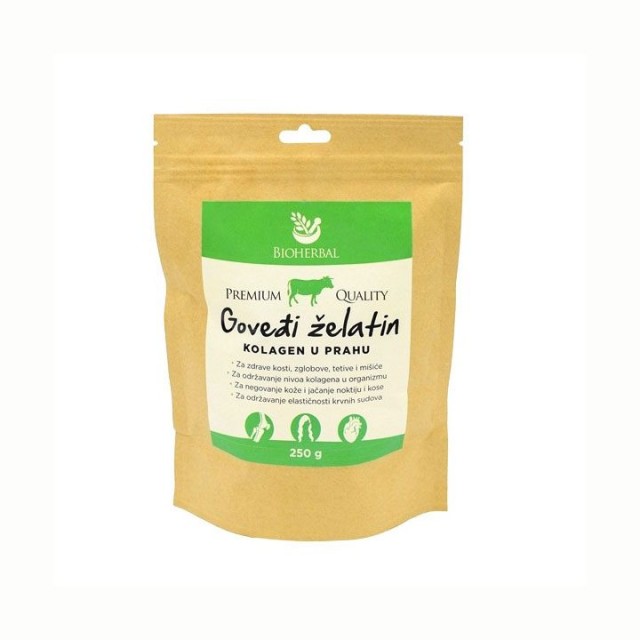 BIOHERBAL GOVEĐI ŽELATIN kolagen u prahu, 250g BIOHERBAL GOVEĐI ŽELATIN kolagen u prahu, 250g