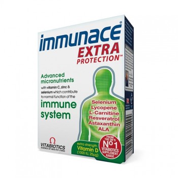 VITABIOTICS IMMUNACE EXTRA PROTECTION tablete, 30kom