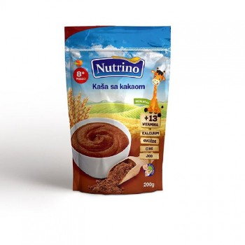 NUTRINO SA KAKAOM bezmlečna kaša, 200g NUTRINO SA KAKAOM bezmlečna kaša, 200g