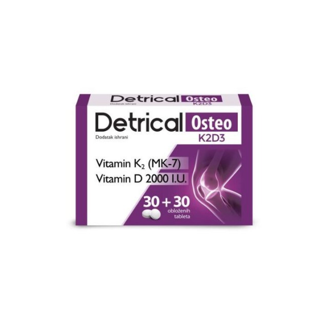 DETRICAL OSTEO K2D3 tablete, 30+30kom DETRICAL OSTEO K2D3 tablete, 30+30kom