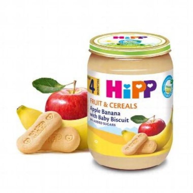 HIPP JABUKA, BANANA I KEKS kaša, 190g HIPP JABUKA, BANANA I KEKS kaša, 190g