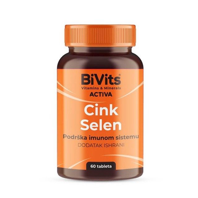 BIVITS ACTIVA CINK SELEN tablete, 60kom BIVITS ACTIVA CINK SELEN tablete, 60kom