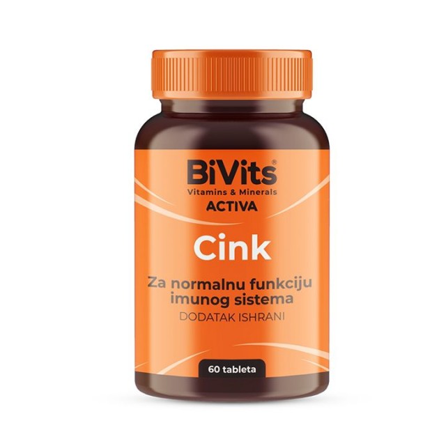 BIVITS ACTIVA CINK tablete, 60kom BIVITS ACTIVA CINK tablete, 60kom