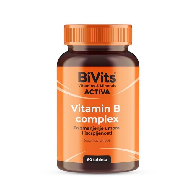 BIVITS ACTIVA VITAMIN B COMPLEX tablete, 60kom