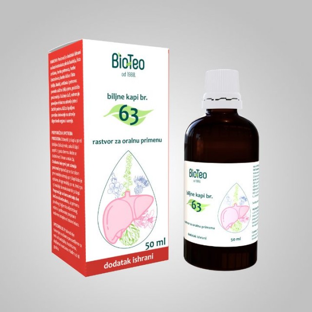 BIO-TEO biljne kapi br.63 50 ml BIO-TEO biljne kapi br.63 50 ml