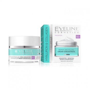 EVELINE HYALURON & COLLAGEN 50+ krema, 50ml EVELINE HYALURON & COLLAGEN 50+ krema, 50ml