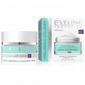 EVELINE HYALURON & COLLAGEN 60+ krema, 50ml EVELINE HYALURON & COLLAGEN 60+ krema, 50ml