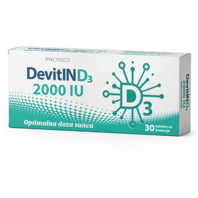 DEVITIN D3 2000 IU tablete za žvakanje, 30kom