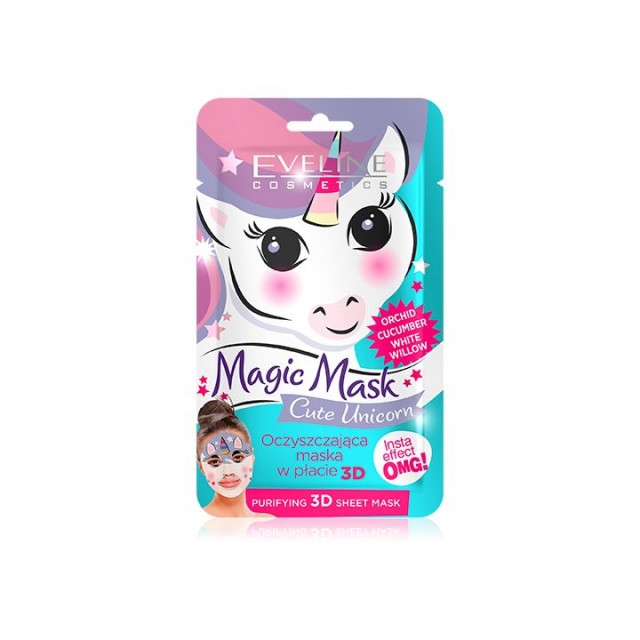 EVELINE 3D SHEET magična maska za lice EVELINE 3D SHEET magična maska za lice