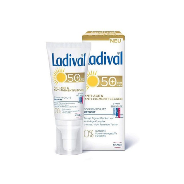 LADIVAL ANTI AGE & ANTI SPOT SPF50+ krema, 50ml
