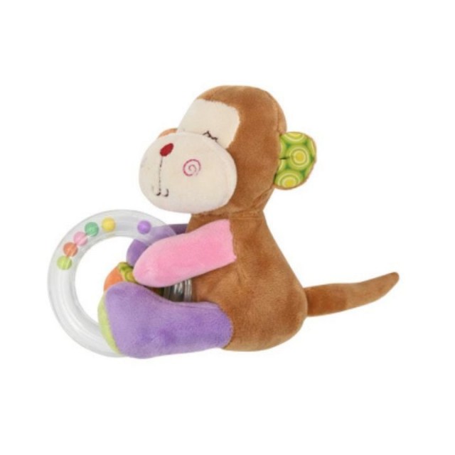Plišana igračka majmun sa zvečkom