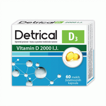 DETRICAL 2000 IJ meke želatinozne kapsule, 60kom DETRICAL 2000 IJ meke želatinozne kapsule, 60kom